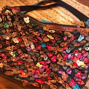 ✌️VINTAGE BOHO Leather Flower Bag